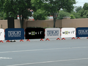 Movit Barricade Covers With Custom Advertising Printing