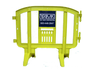 Movit Plastic Barricade With Custom Logo Decal