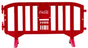 Custom Branded Plastic Crowd Control Barriers