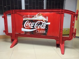 MovitBarricade with Custom Decal for Advertising