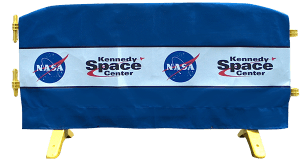 Movit Plastic Barriers Covered With A Custom Printed Barrier Jacket