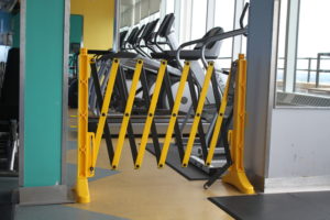 Section Off With Plastic Barrier